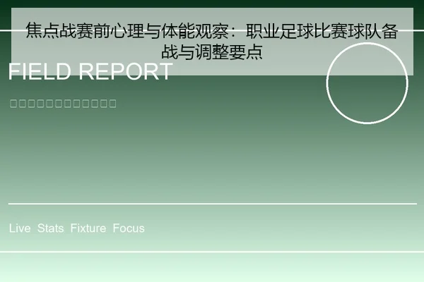 焦点战赛前心理与体能观察：职业足球比赛球队备战与调整要点